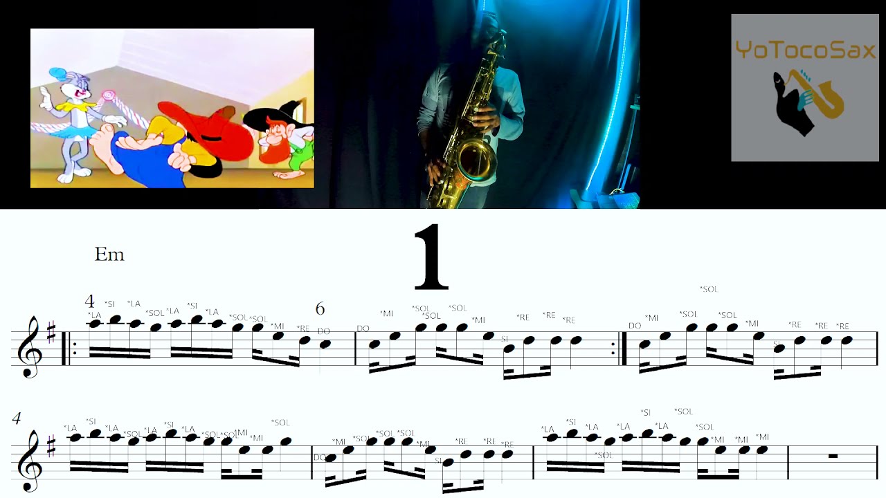HUAYNO FUGAS SAXO ALTO CON PARTITURA Y NOTITAS