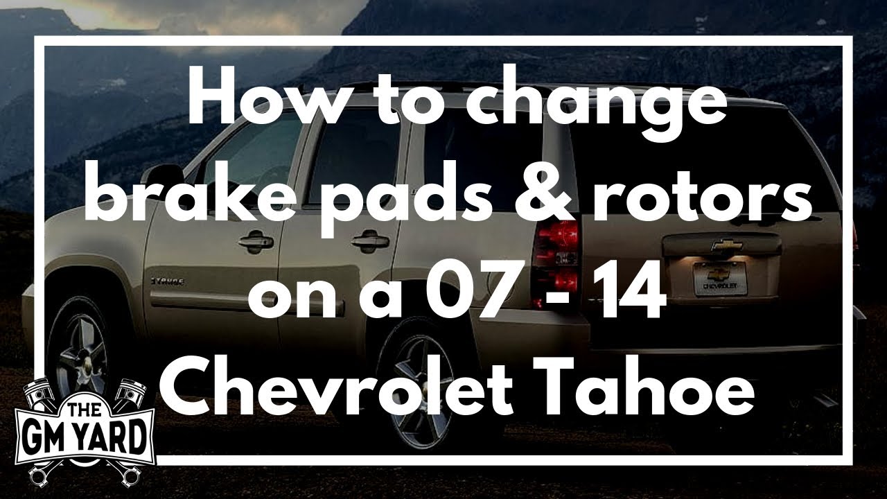 Как заменить передние тормоза и роторы на Chevrolet Tahoe 2007–2014 годов выпуска — EGM DIY