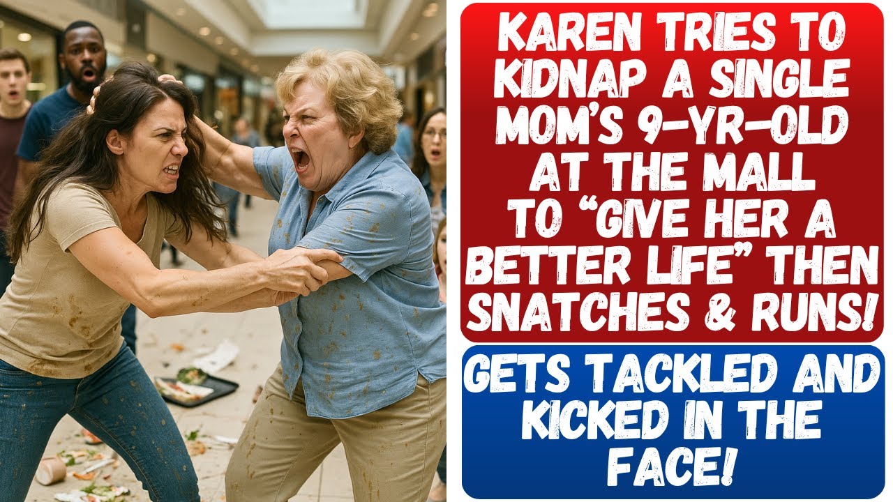 KAREN SNATCHES MY 9-YO GIRL & RUNS BC HER DAUGHTER NEEDS A YOUNGER SISTER! I KICK HER IN THE FACE!!!