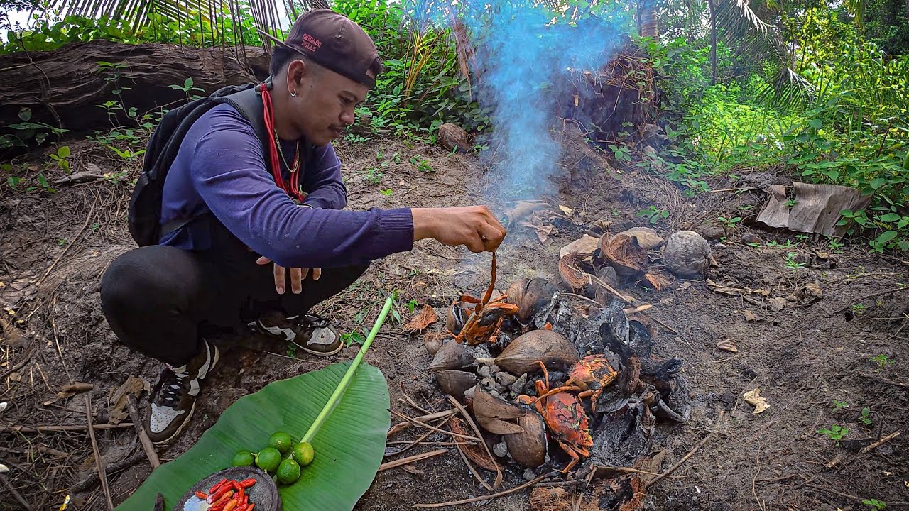3 Hari berburu mancing GT babon & berburu kepiting bakau langsung dibakar rica-rica!!! #KOOKIKO