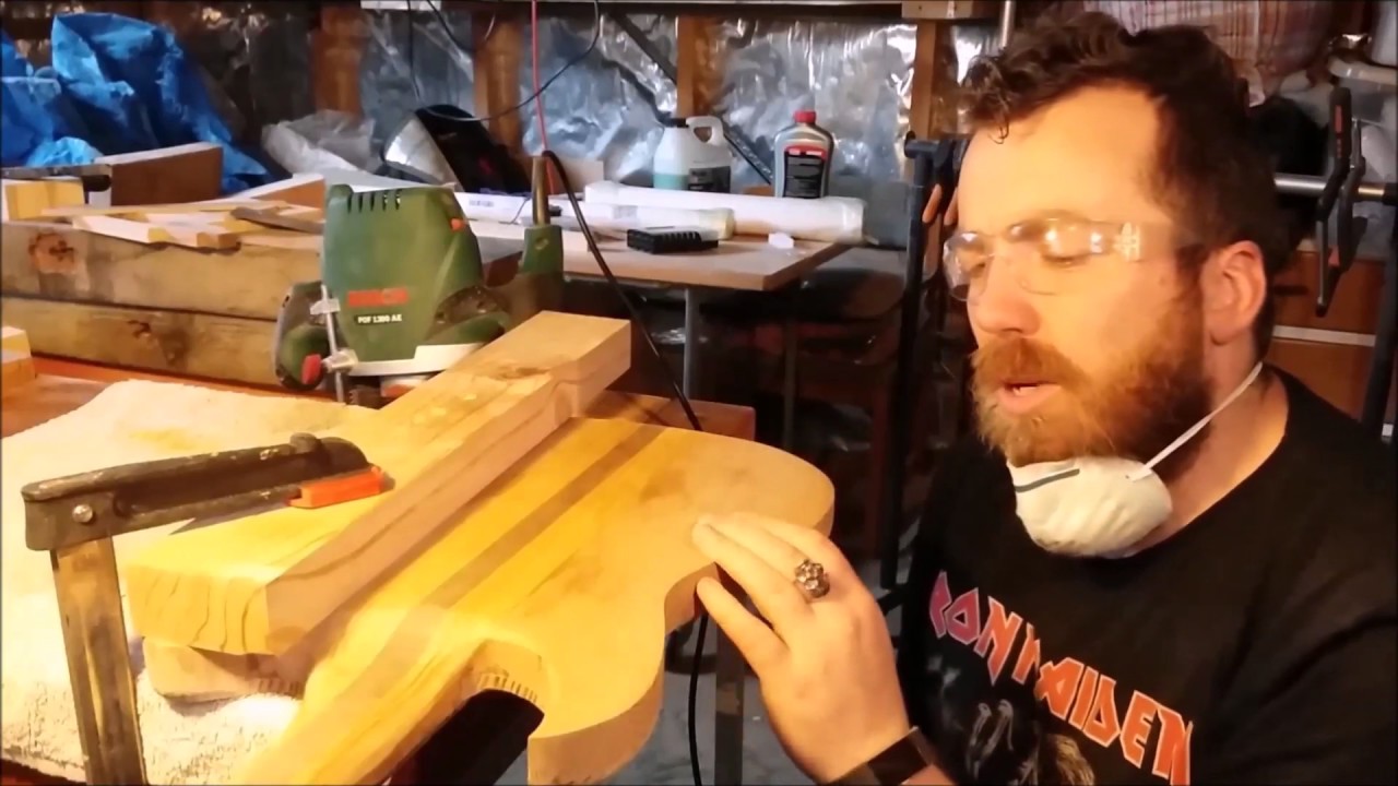 Monster Guitars 030: Neck through Telecaster - Contouring the body