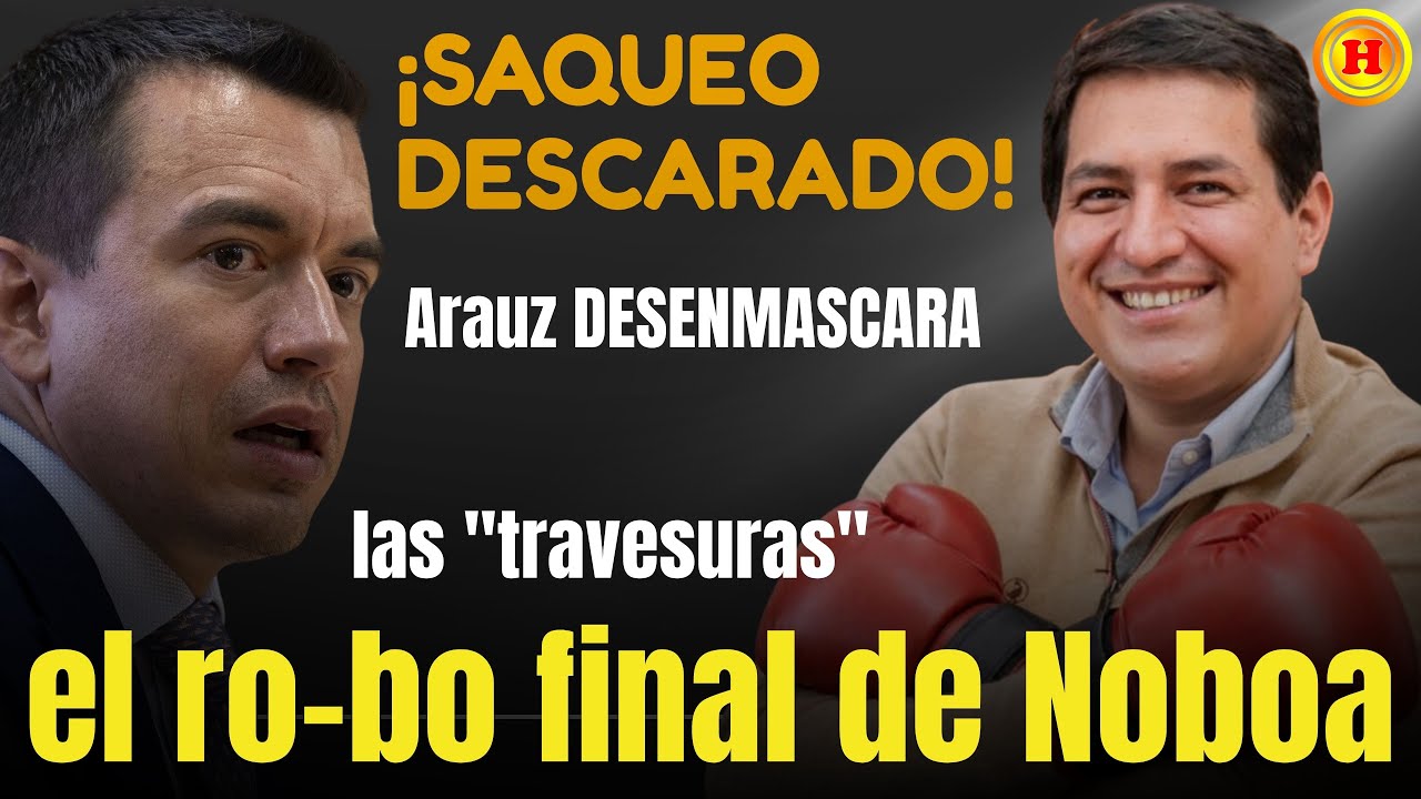 ¡GOBIERNO CADÁVER! Arauz liquida a Noboa: 