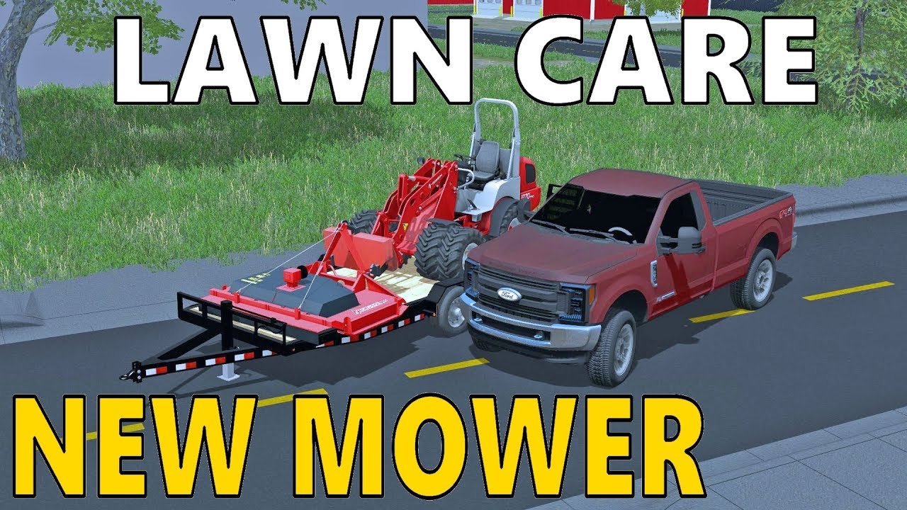 Farming Simulator 17 | Lawn Care | New 84 Inch Mower | 2018 F150 & F350