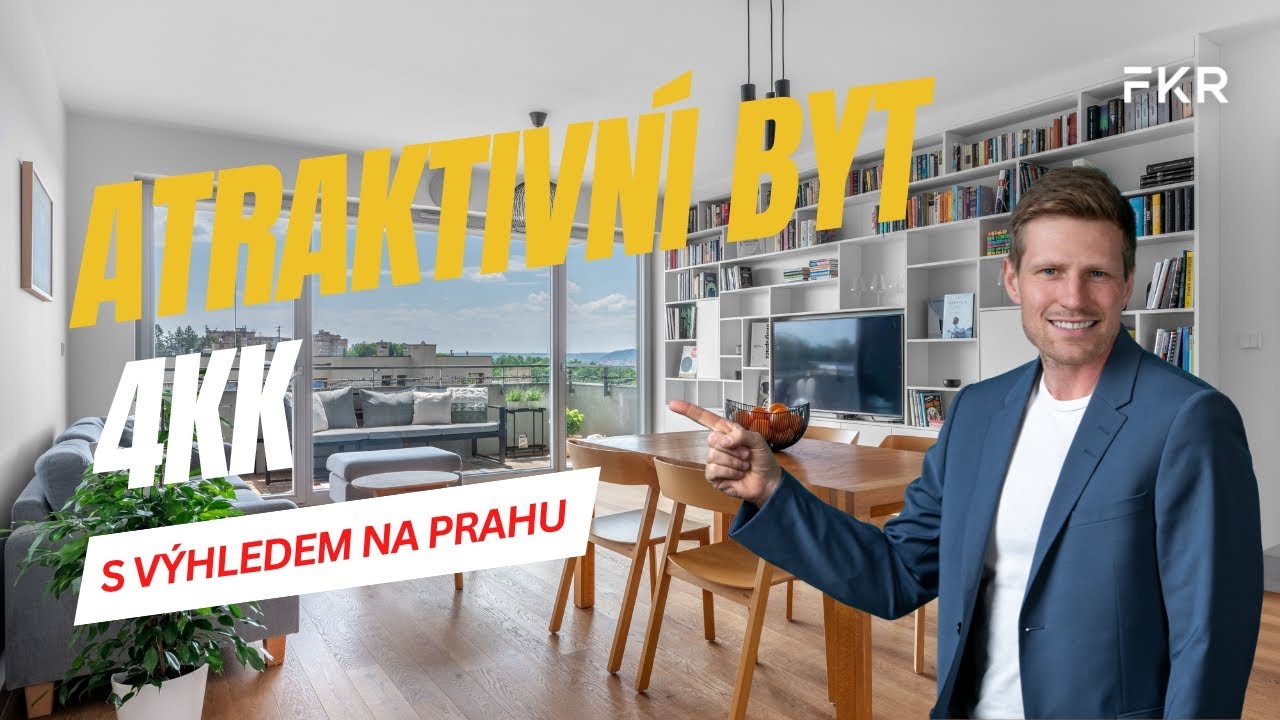 Atraktivní 4kk s výhledem na Prahu