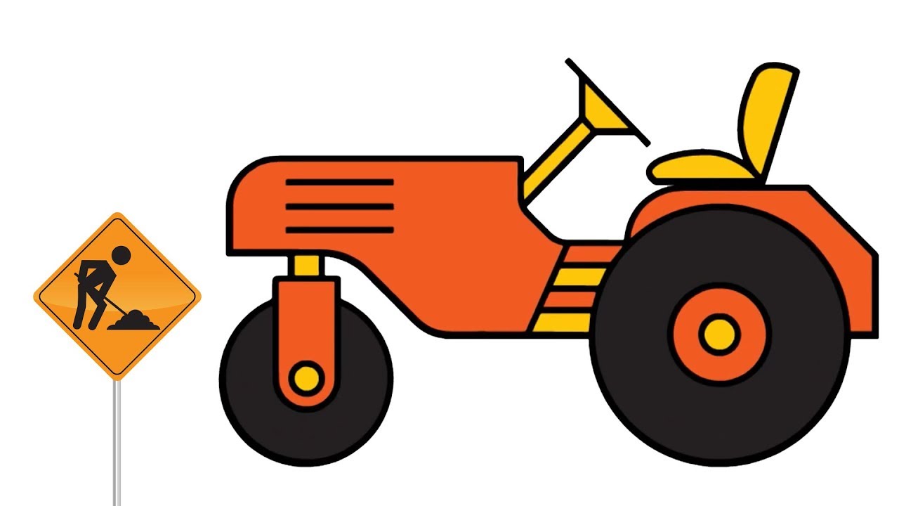 Draw And Color Road Roller | Vẽ Và Tô Màu Xe Lu | CC Channel for Kids