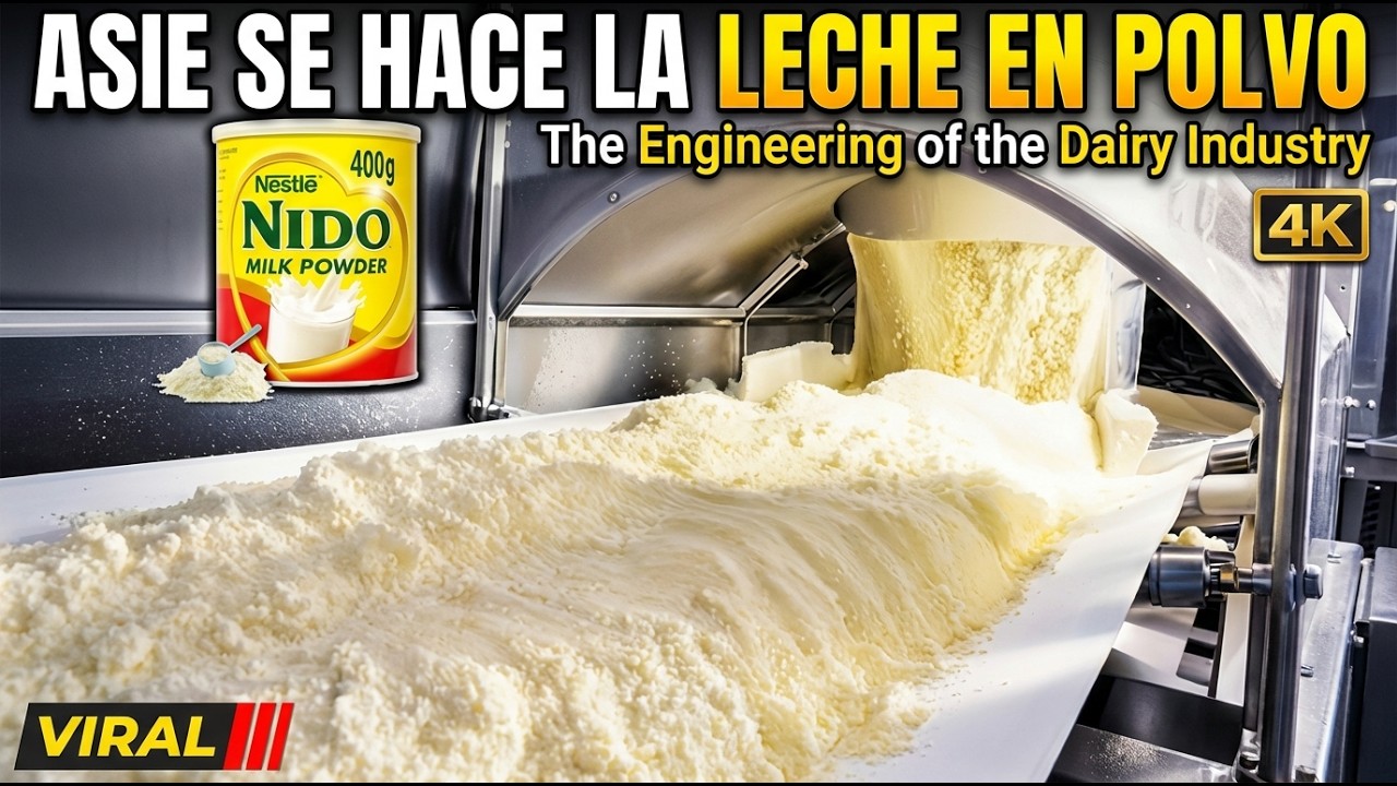 ASÍ SE HACE la Leche en Polvo: La Ingeniería de la Industria Láctea