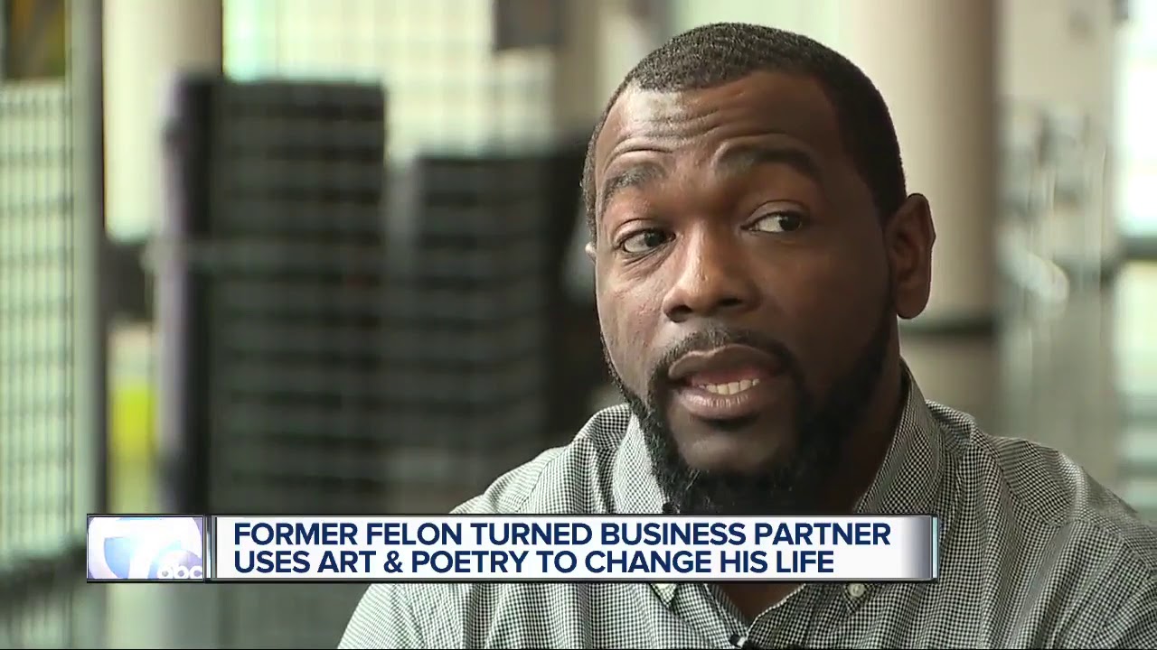 Former Felon turned business partner uses art and poetry to change his life