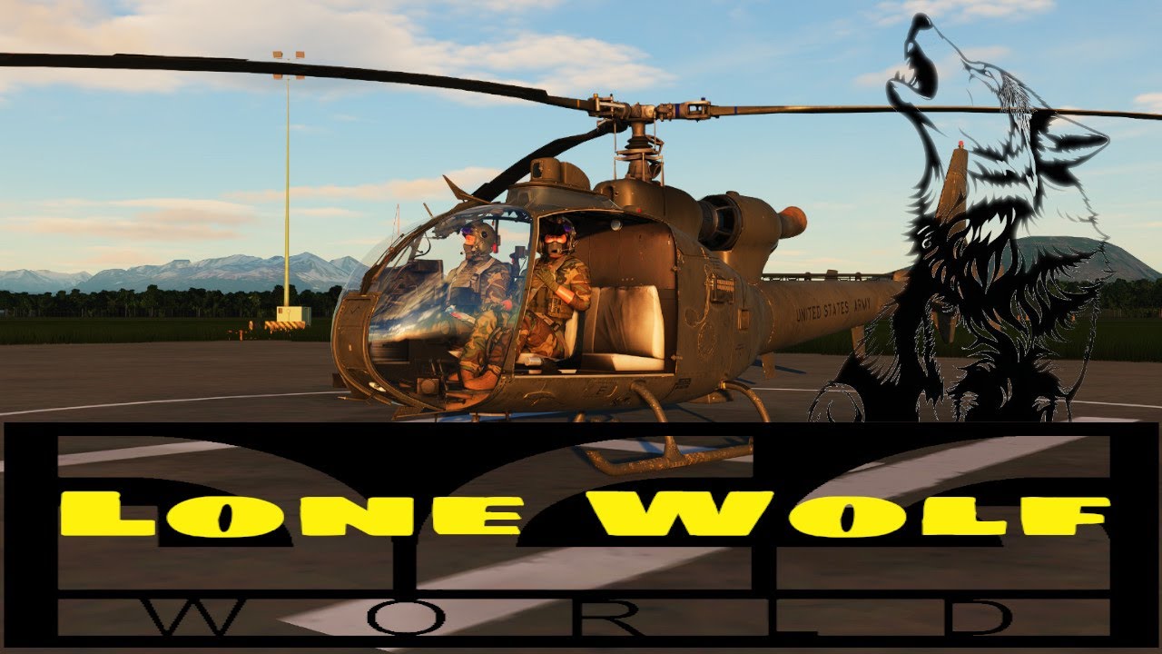 DCS World Gazelle Helicopter Factory Resupply on the Contention Server