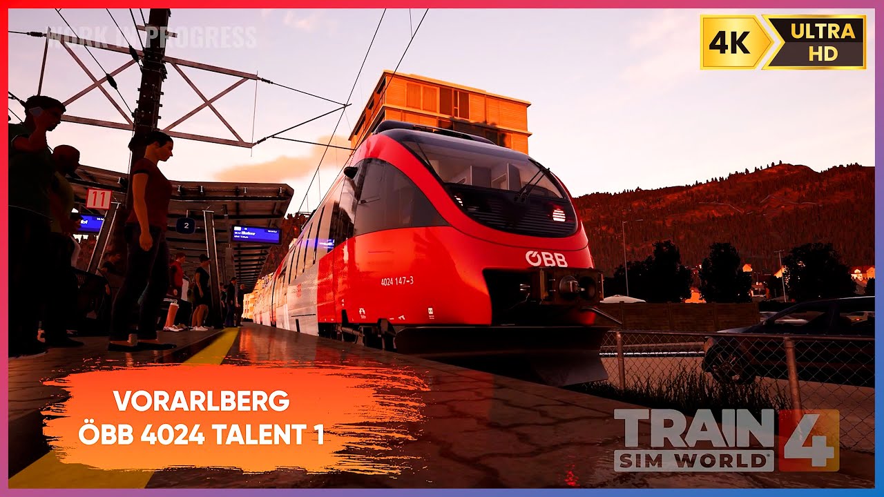 FIRST LOOK - VORARLBERG OBB 4024 TALENT 1 ENGINE - TRAIN SIM WORLD 4