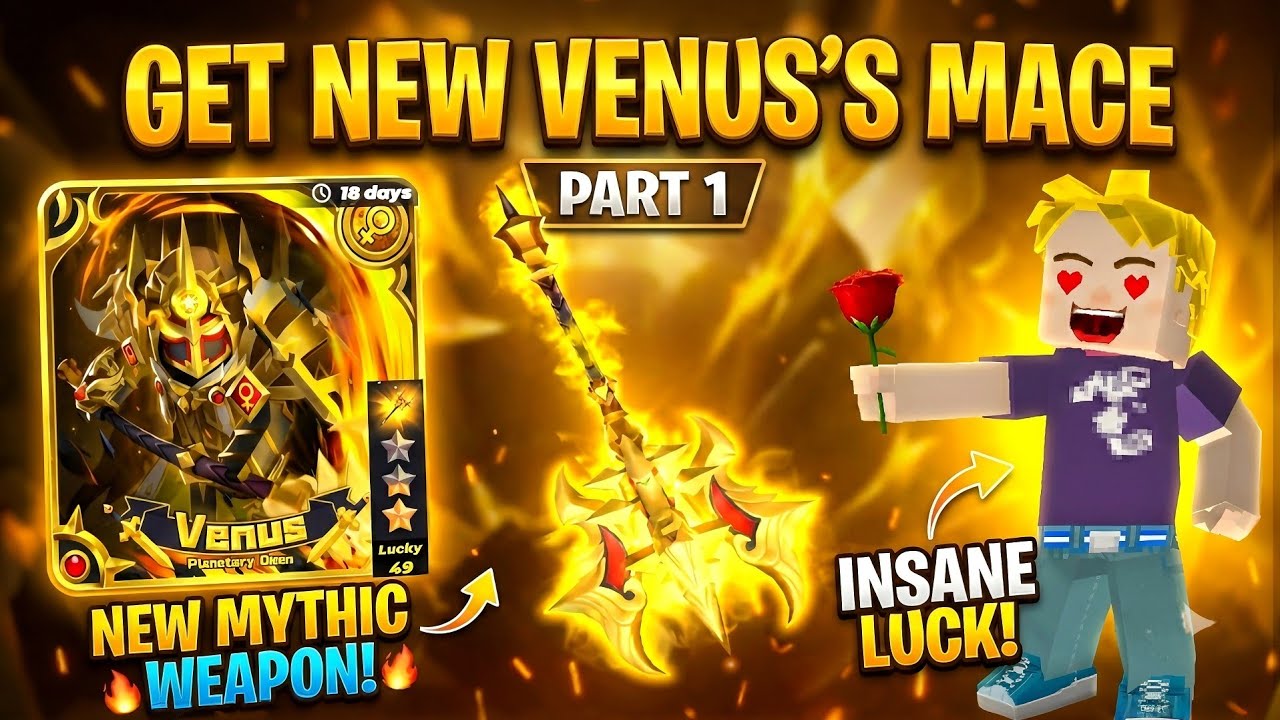 How To Get New Venus's Mace | Skyblock Blockman Go | Part 1