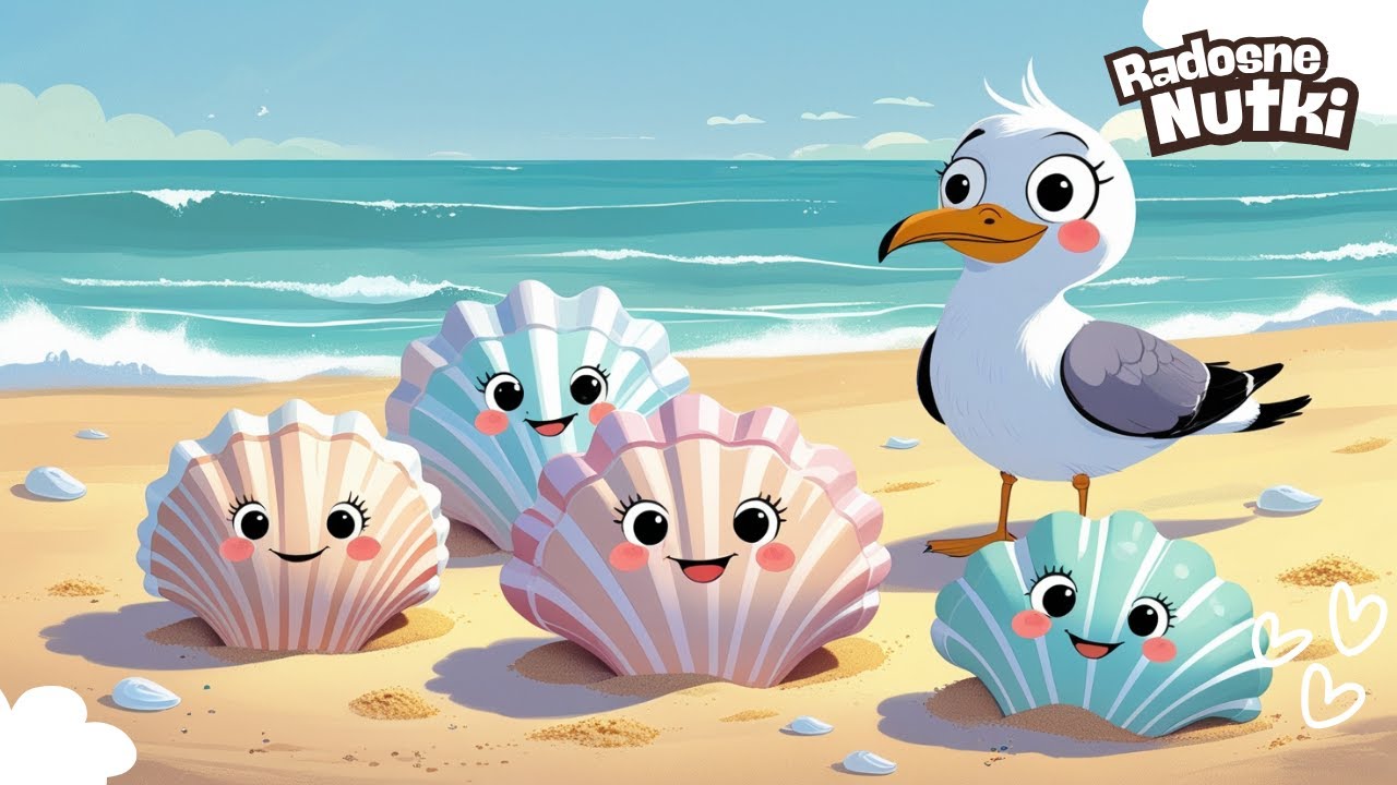 🎵 Radosne Nutki &mdash; Zbieramy muszelki na plaży &mdash; piosenki dla dzieci🎵