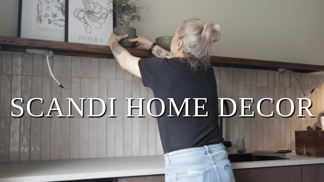 DECORATING MY NEW SCANDINAVIAN HOME - Styling a Scandi kitchen & dining room I Slow living in Sweden