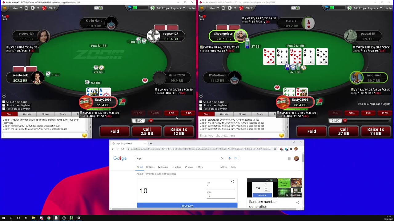 Quarantine Grind Episode 9 - 500 hands of Live 10nl Zoom + How to Keep Your Mental Game Strong