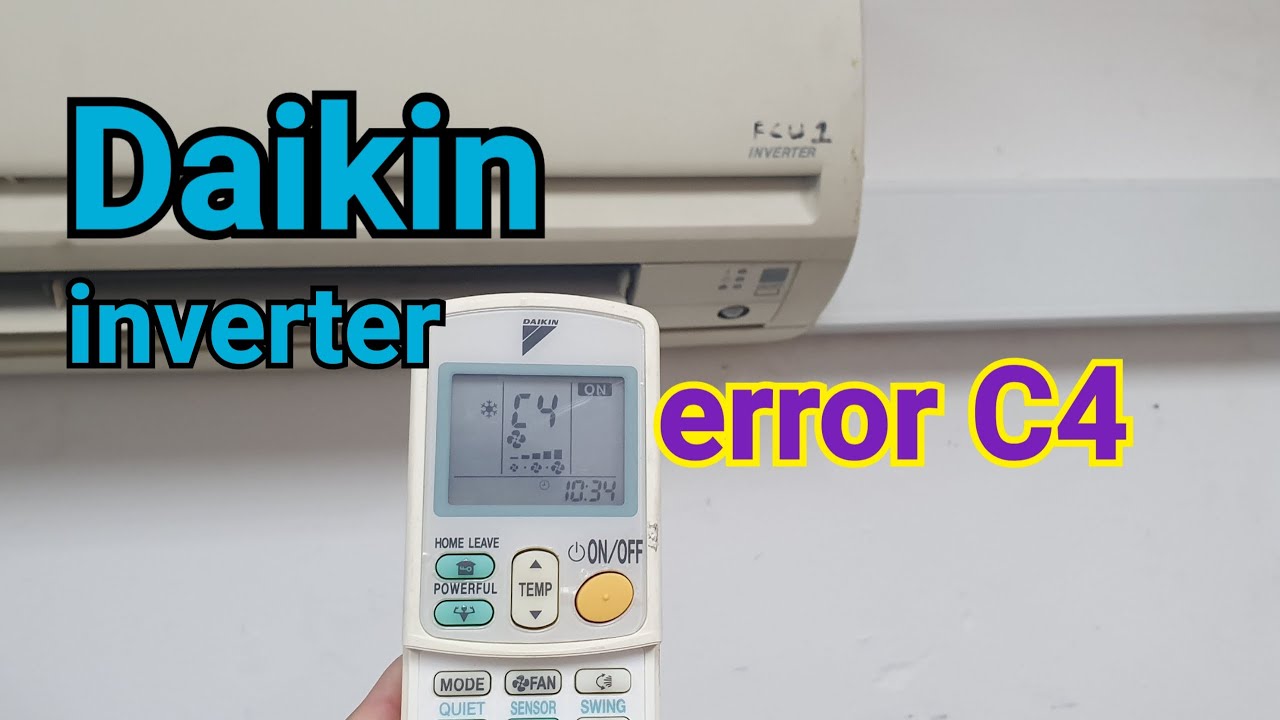 Как исправить код ошибки C4 инверторного кондиционера Daikin.