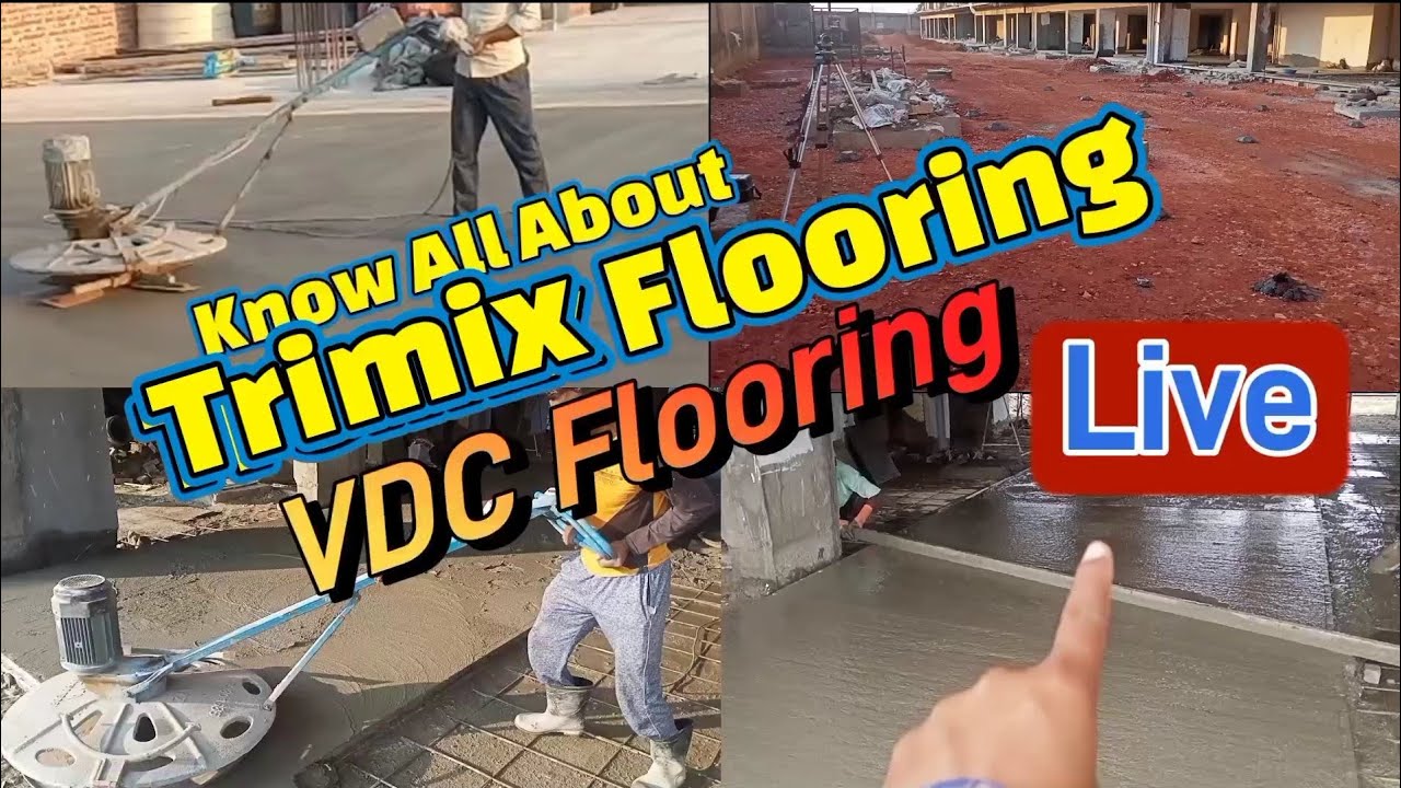 👷‍♂️Trimix Flooring Complete Procedure ,😱 VDC Flooring 😱 Concrete Flooring संपूर्ण जानकारी