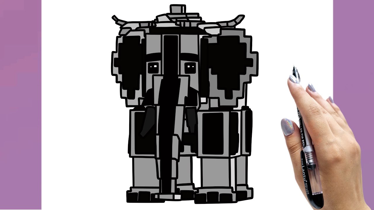 Как нарисовать слона Инь-Ян Strawberry Elephant из Steal a Brainrot (Roblox) &mdash; шаг за шагом