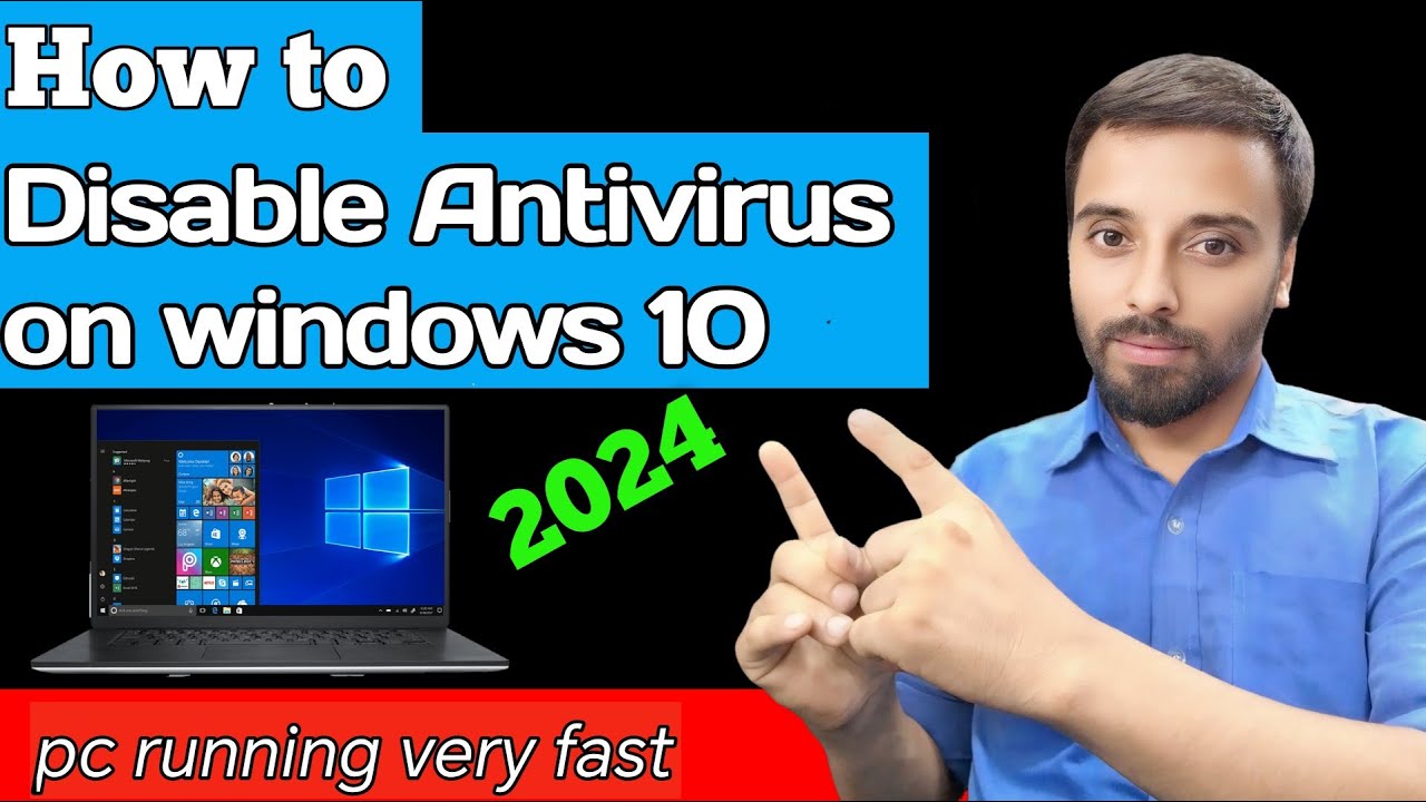How to Turn off windows Antivirus on windows 10 //Windows Defender Permanently Disable 2024 Method