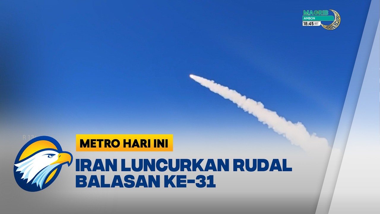 IRGC Luncurkan Gelombang Rudal Balasan ke-31 dalam Operasi 'True Promise 4'