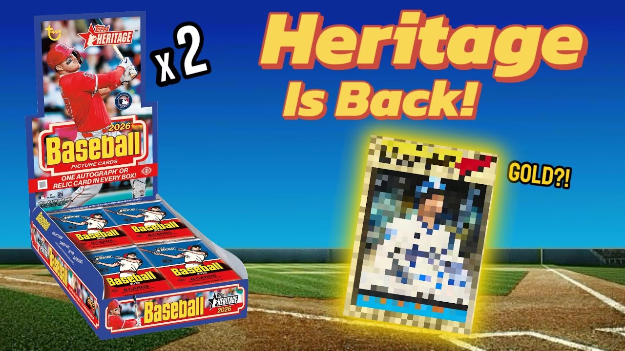 ALL-STAR GOLD!! 2026 Topps Heritage Baseball Hobby Boxes First Look & Review!