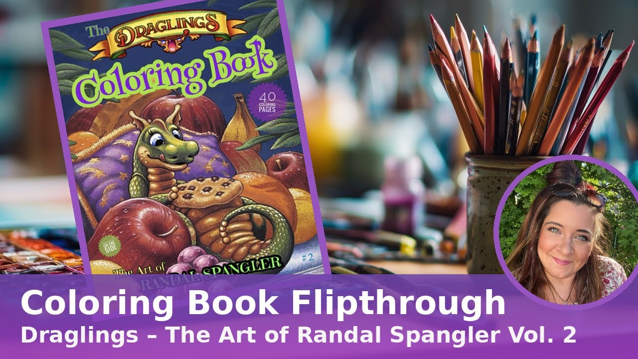 🎨📚 Coloring Book Flipthrough: Draglings by Randal Spangler Vol. 2 🐉 