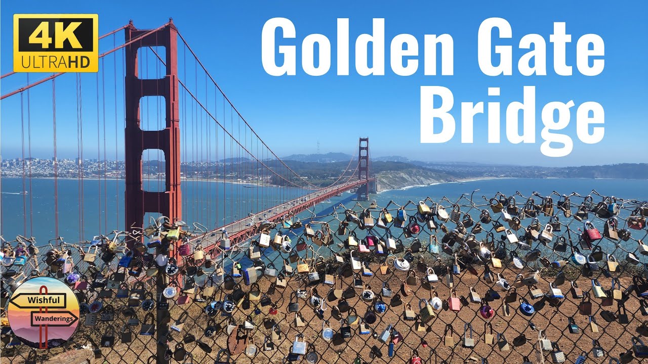 Golden Gate Bridge and Battery Spencer | Scenic Drive | California #4k60fps