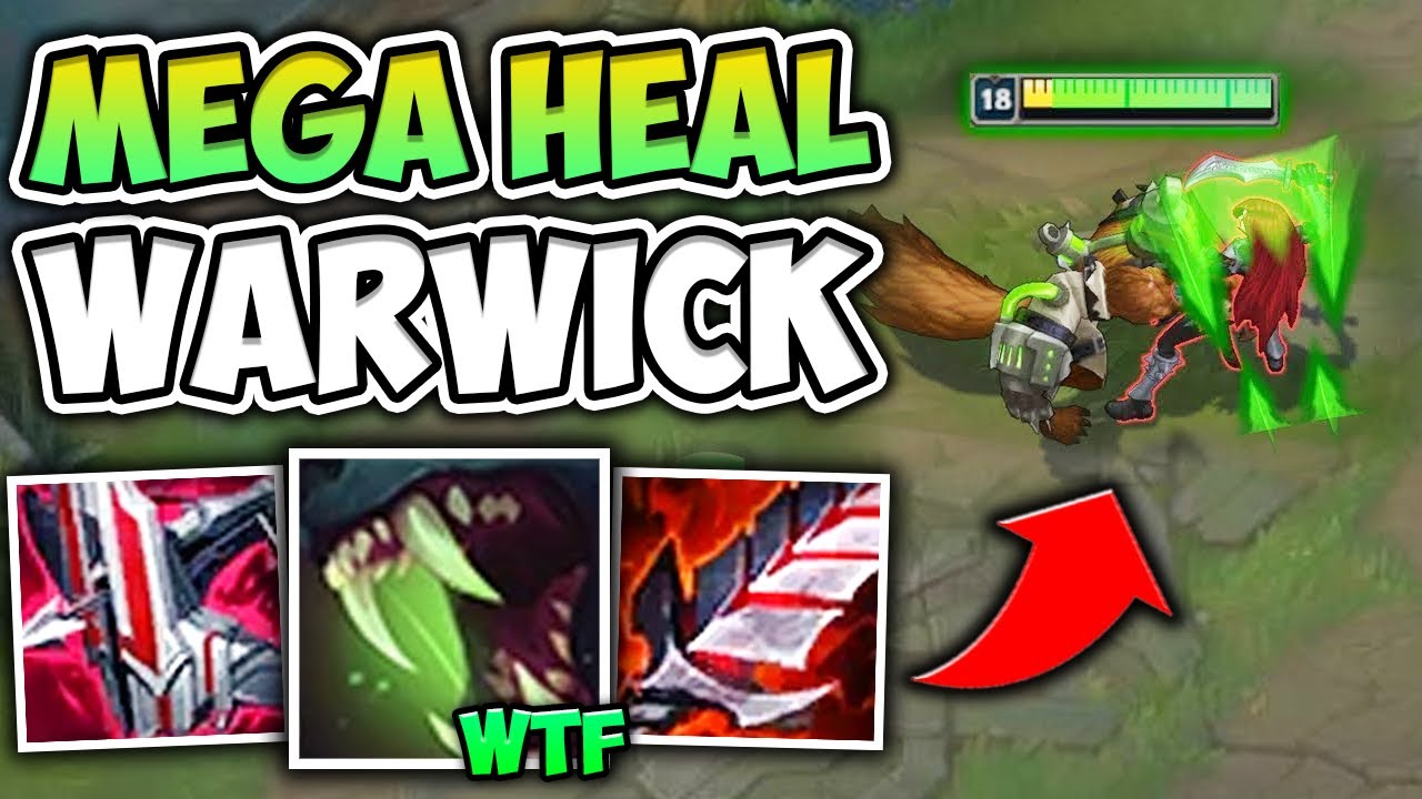 THIS FULL HEAL WARWICK BUILD IS TAKING OVER HIGH ELO! (Q HEALS FOR 2000) - League of Legends