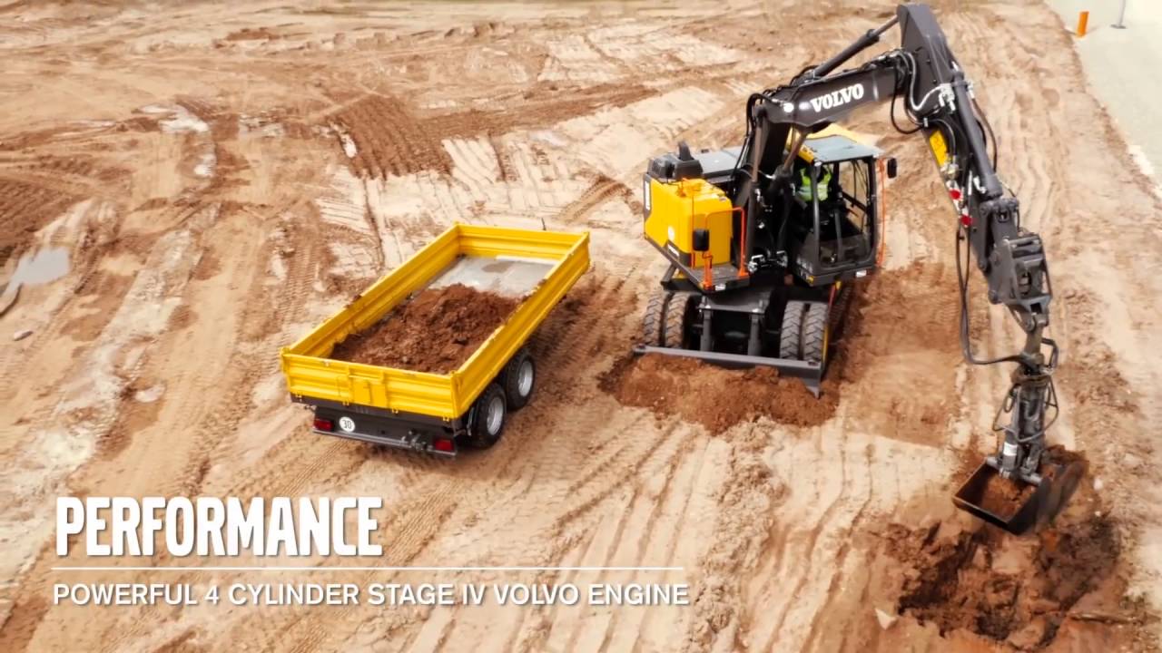 EWR 150E Volvo CE Short Swing Wheeled Excavator