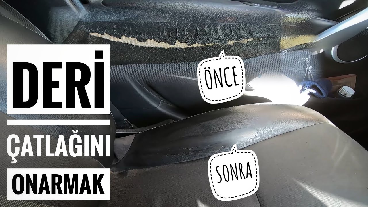 Deri Koltuktaki Çatlağı Onarmak !!!