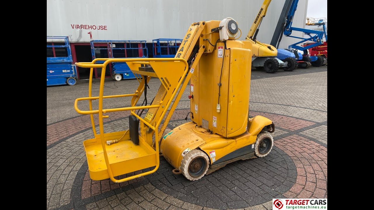 781953 HAULOTTE STAR 10 VERTICAL MAST AERIAL WORK LIFT PLATFORM W/JIB ELECTRIC 2008 1000CM ME106455