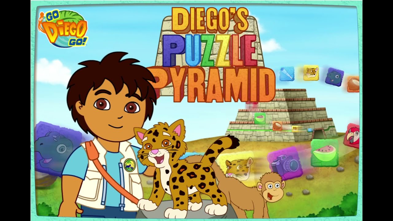 Go Diego Go: Diego's Puzzle Pyramid - Old Flash Games