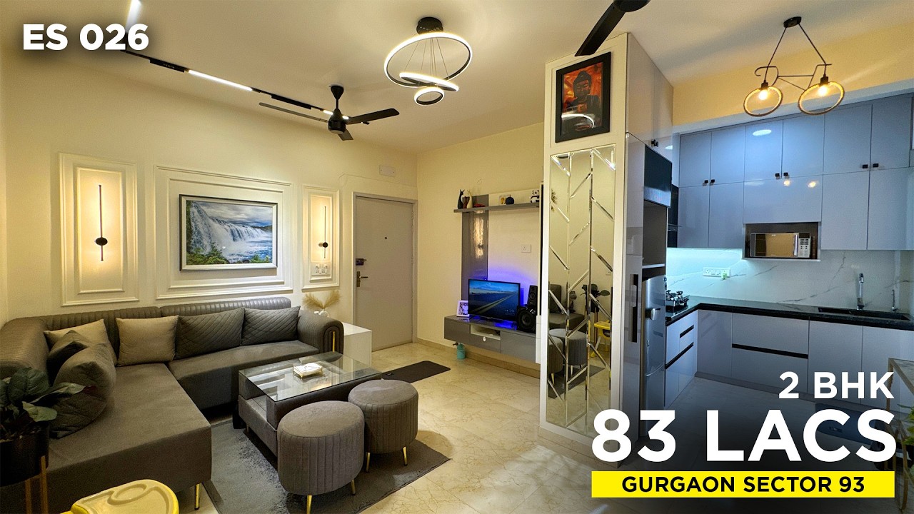 😱 2 BHK in Gurgaon at ₹83 Lakh | 80% Loan + Luxury Interior 🔥 ES 026