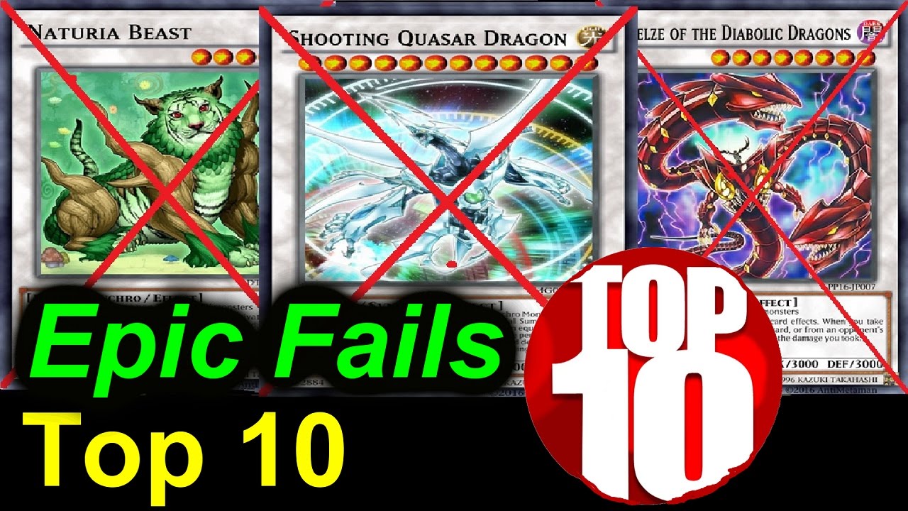 Top 10 Epic Fails - Yu-Gi-Oh Top List