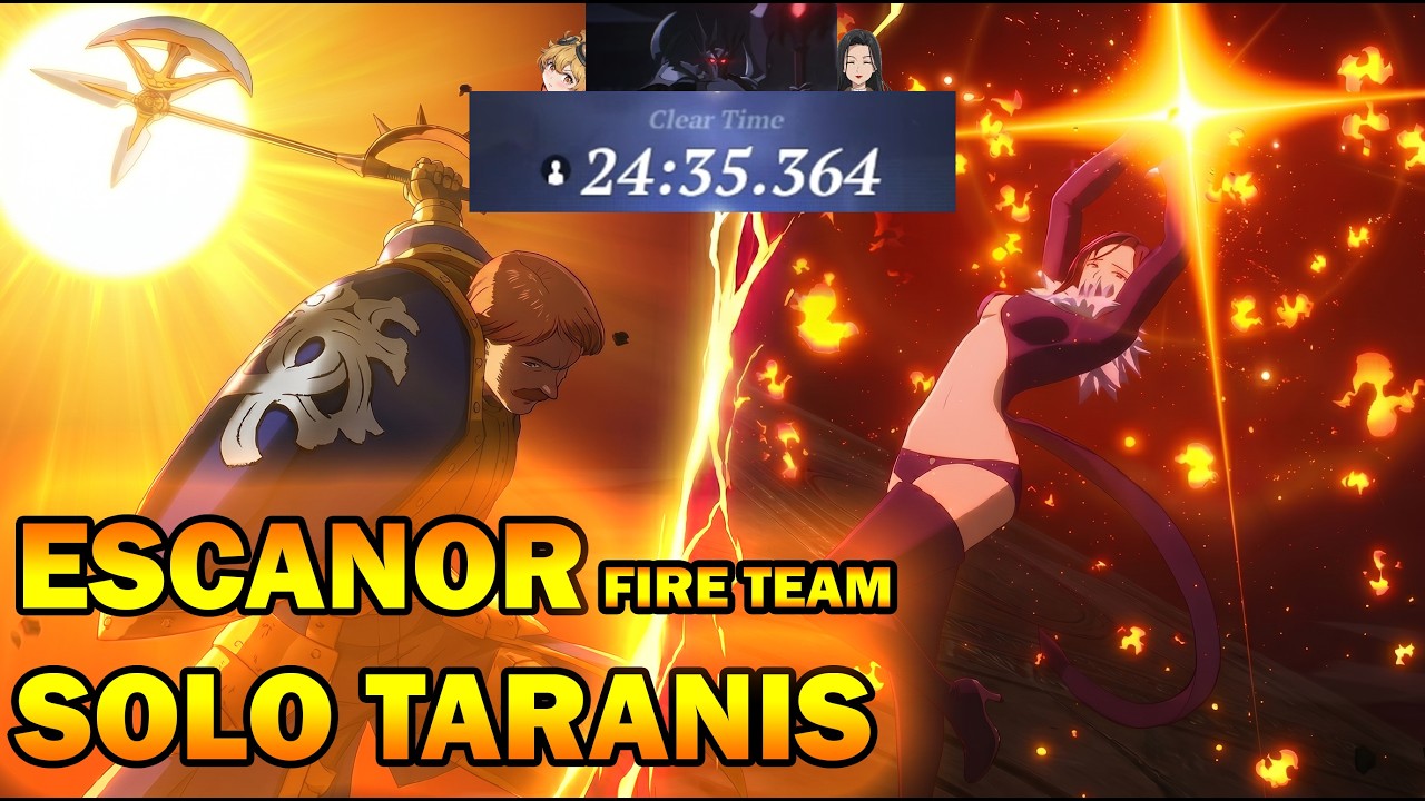 ESCANOR SOLO TARANIS RAID FIRE TEAM | 7DS: Origin