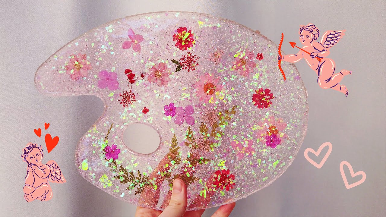 Make A Flower Paint Palette With Me For Valentine's Day 🌼💗