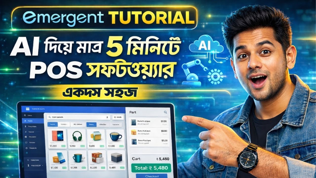 Build a Modern POS Software with AI  Fast & Simple | Vibe Coding | Emergent Tutorial |