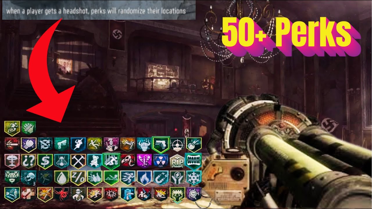 50+ Perk Challenge On Kino Der Toten But Every Round I Get A New "Cause And Effect" (Bo3 Zombies)