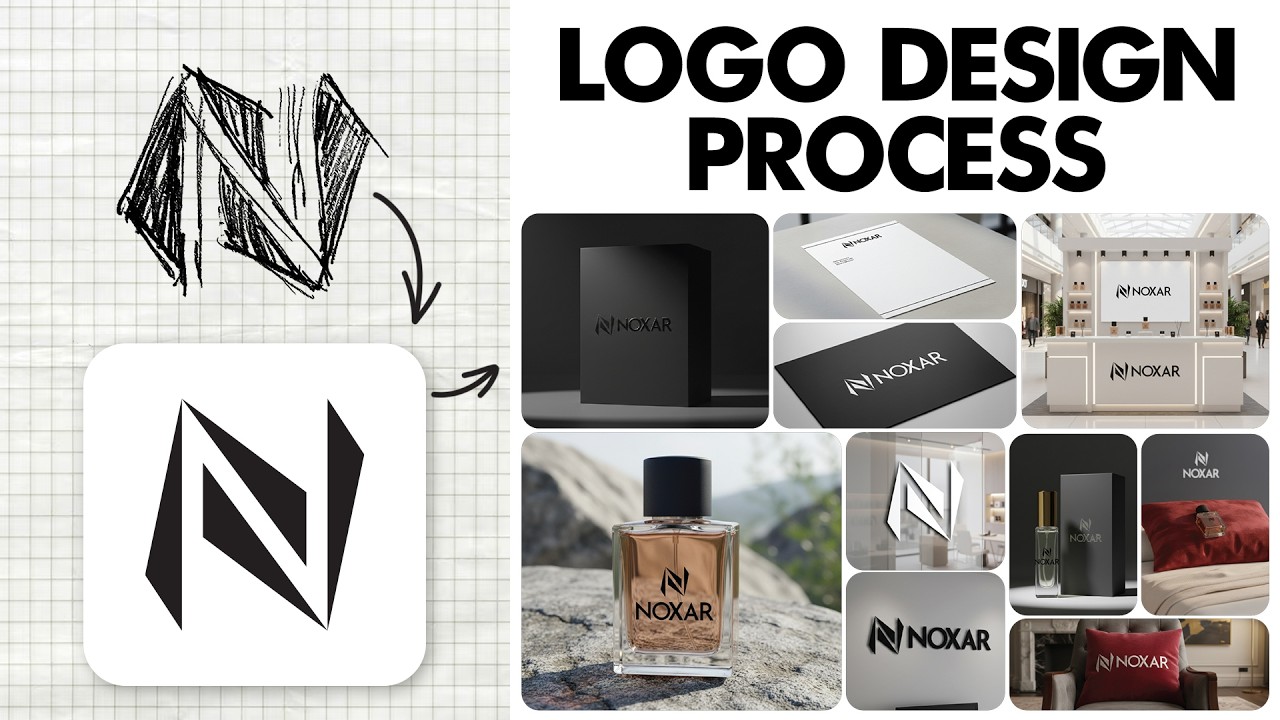 Logo Design Process | NOXAR Branding Tutorial - Malayalam