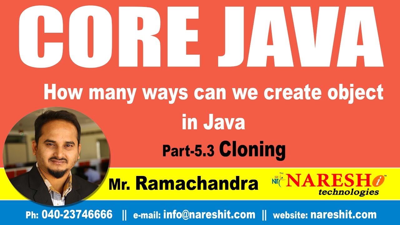 How many ways can we create Object in Java Part 5.3 (Cloning) | Core Java Tutorial