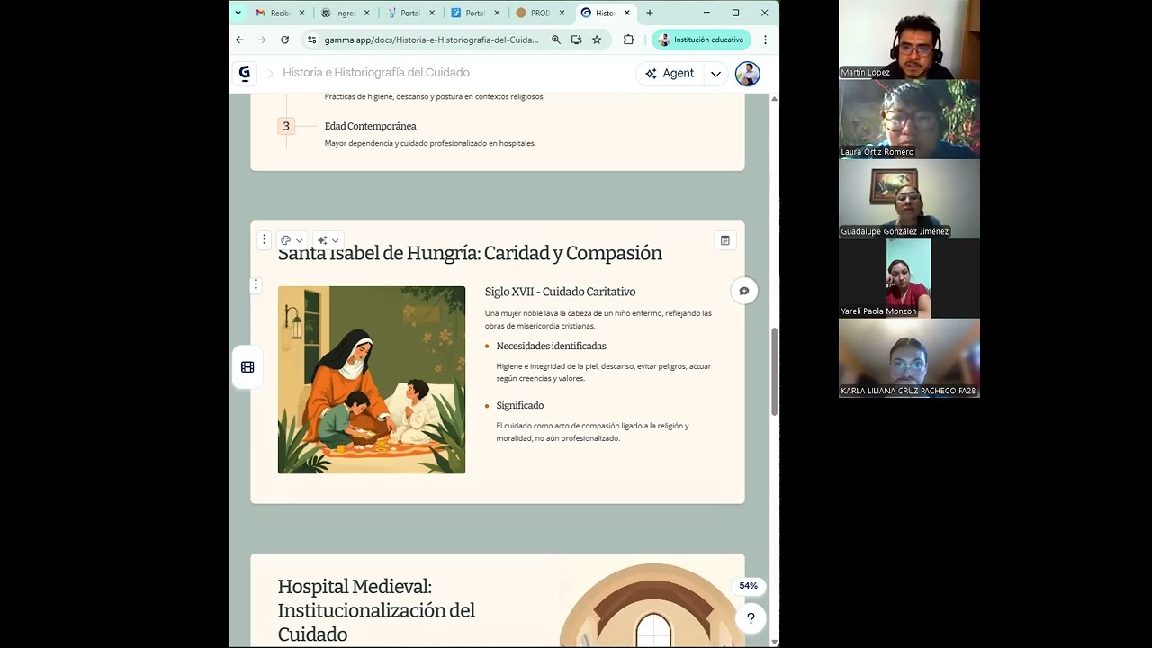 Grabación de la segunda sesión sincrónica.