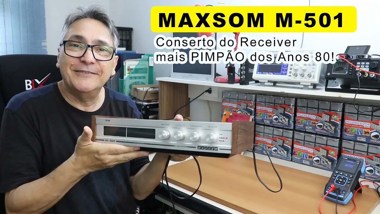 Conserto do MAXSOM M-501: o receiver vintage mais PIMPÃO do mundo!