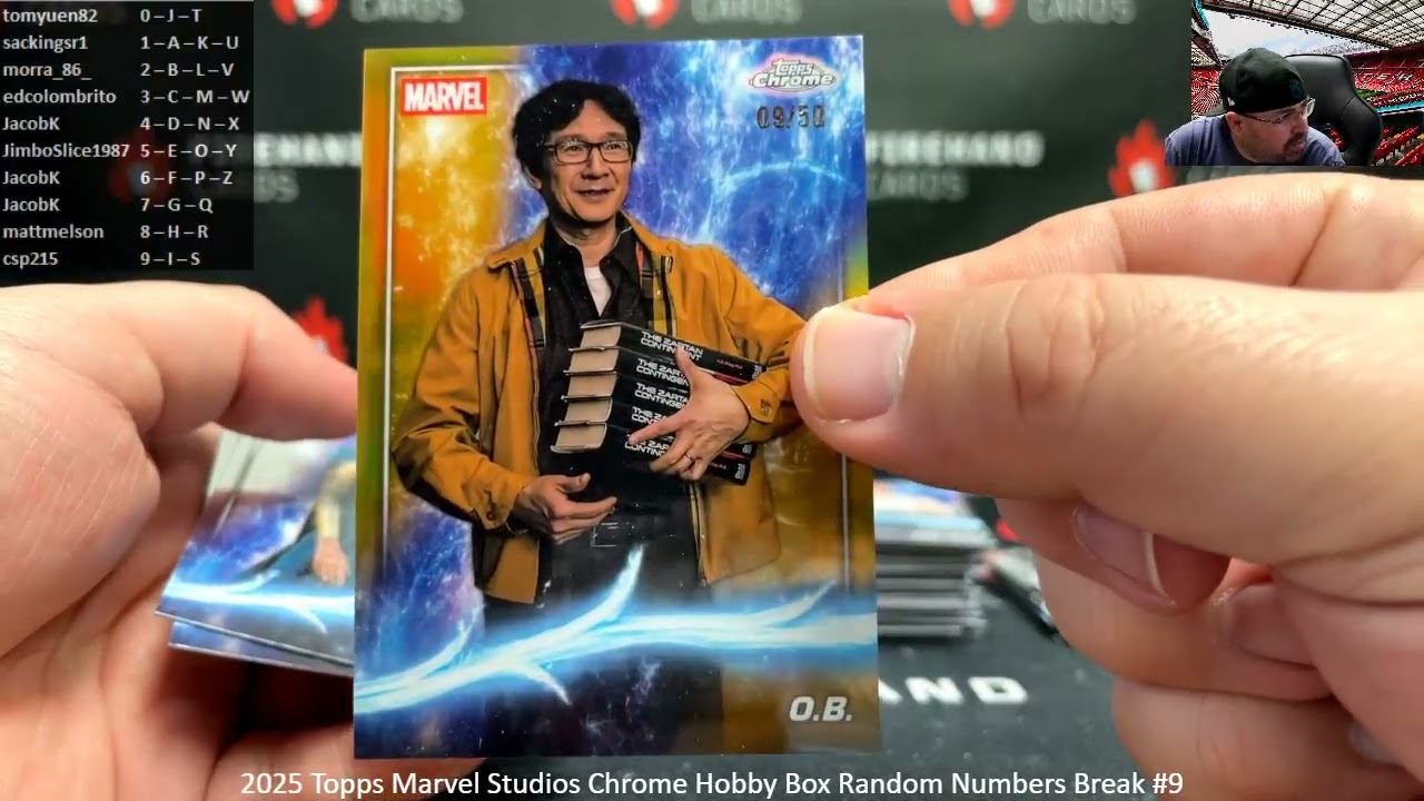01.05.2026 2025 Topps Marvel Studios Chrome Hobby Box Random Numbers Break #9
