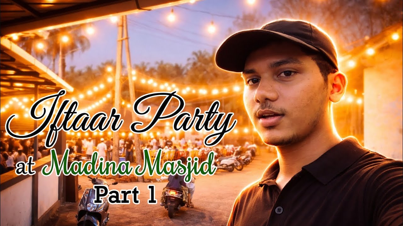 MADINA MASJID IFTAAR PARTY 😍 (part 1)