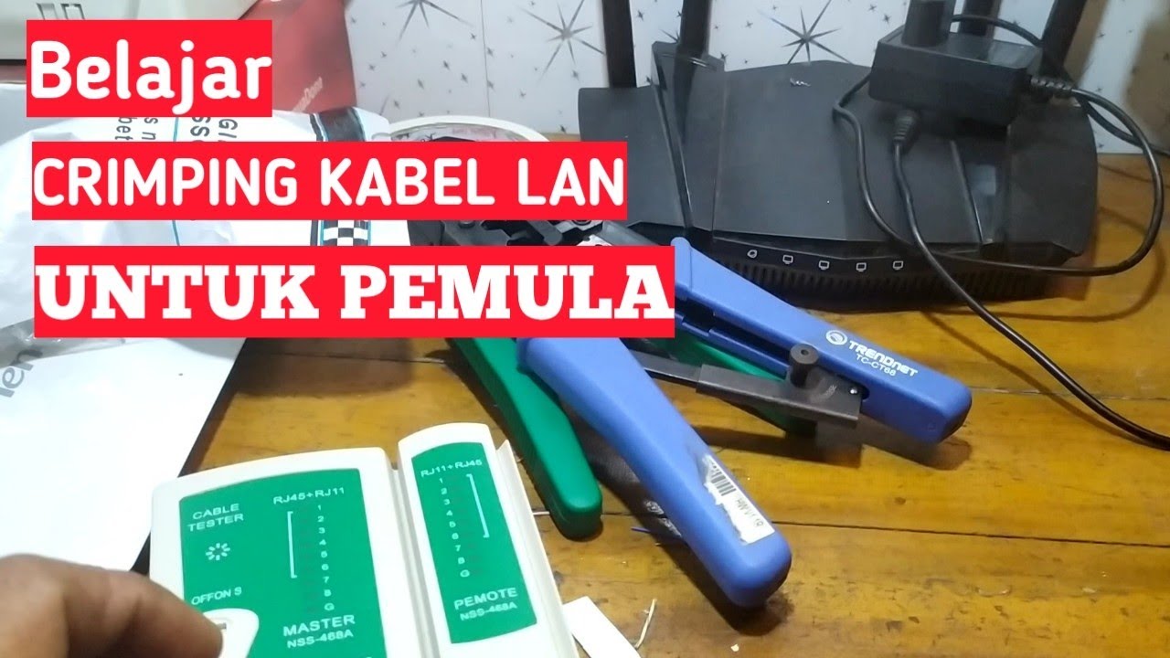 UNTUK PEMULA CARA CEPAT CRIMPING KABEL LAN versi @AntonInformasi