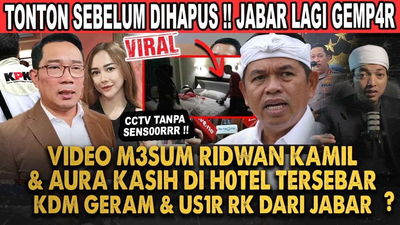 KANG DEDI MULYADI KAGET VIDEO RIDWAN KAMIL DAN AURA KASIH BEREDAR DISAAT K4SUS KORUPSINYA MENCUAT?!