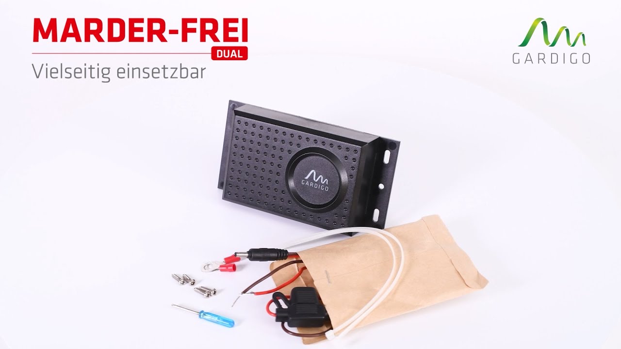 Marder-Frei Dual │ Mobil oder am Auto Marder mit Ultraschall & Blitzlicht vertreiben!