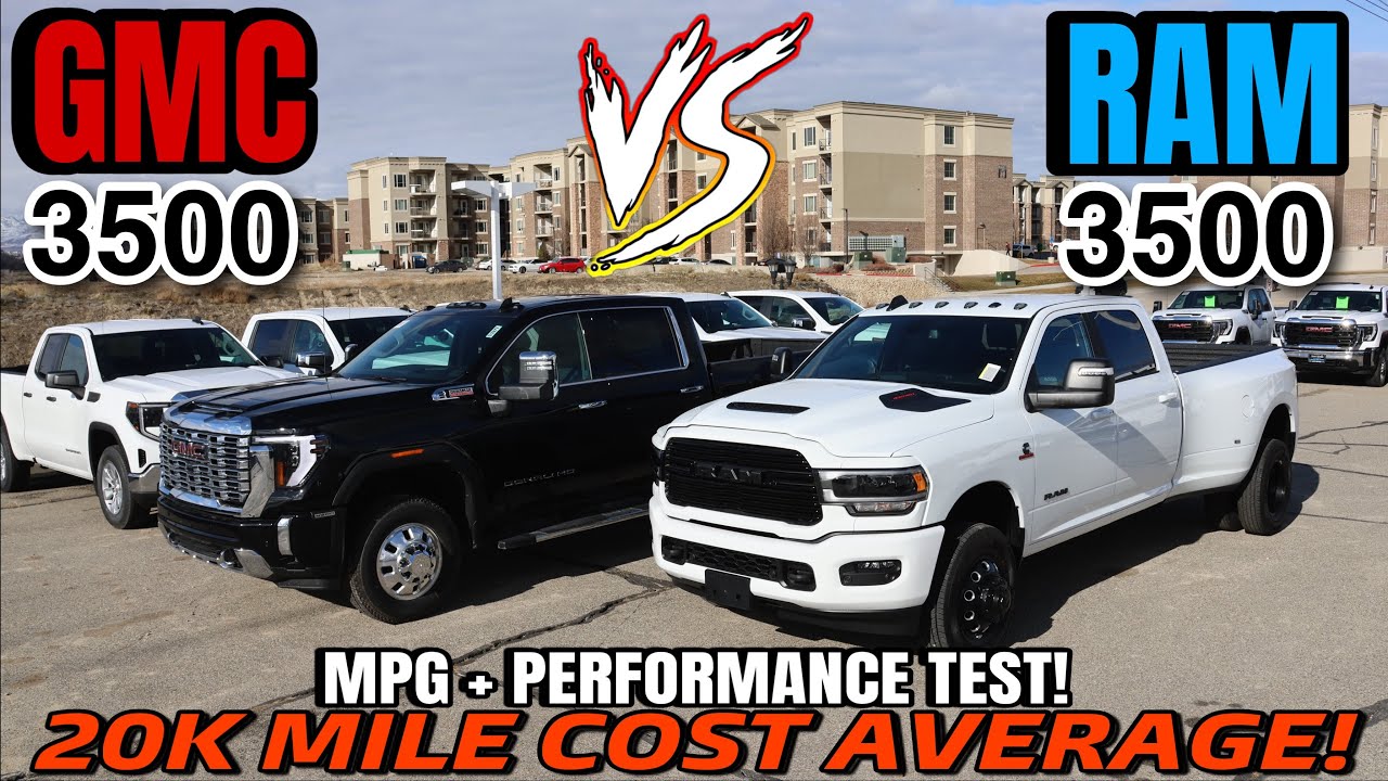 2024 GMC Sierra 3500 VS RAM 3500 MPG & Performance Test: How Much Will You Spend Over 20K Miles???