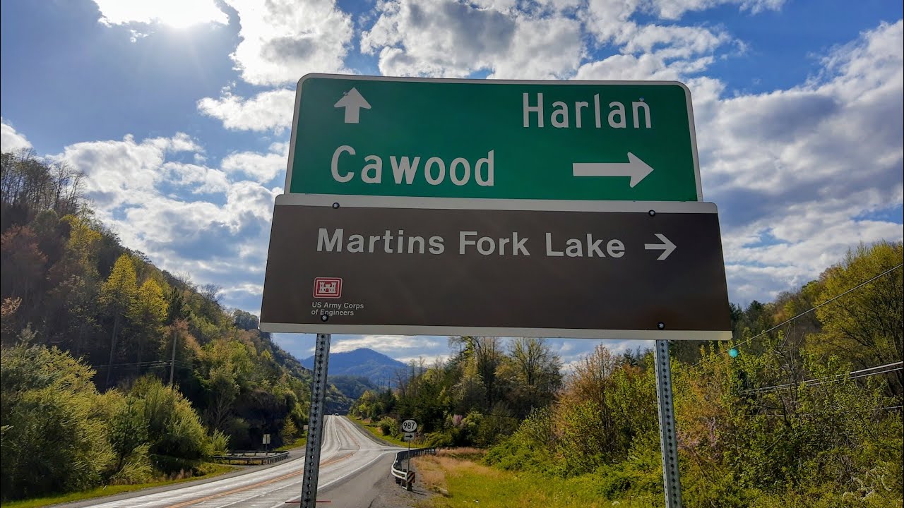 Driving to Martins Fork Lake From Cawood Kentucky