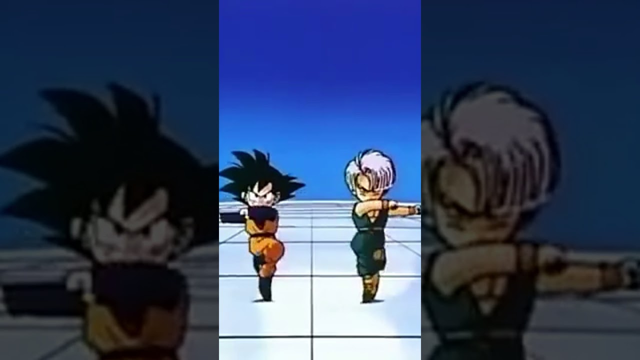 Goten and Trunks Perform the Iconic Fusion Dance | DBZ Short 