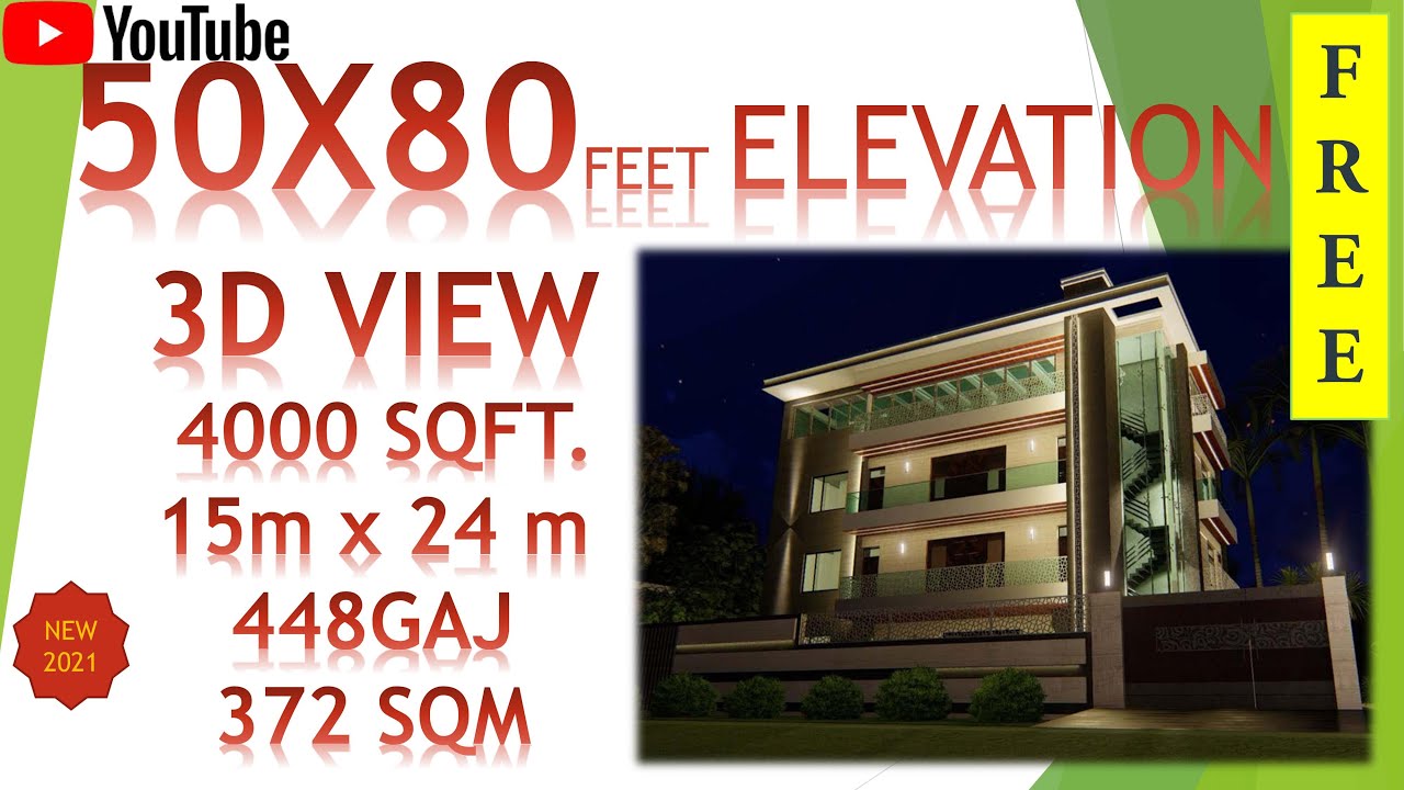 NEW HOUSE ELEVATION 2021/50x80 HOUSE ELEVATION/modern house design/4000sqft house