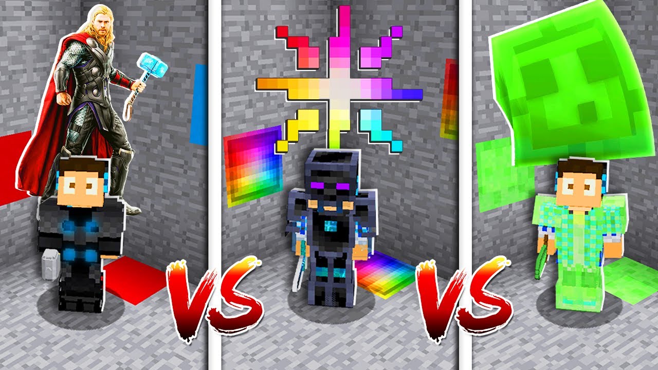 QUAL CONSEGUE SOBREVIVER MAIS AOS DESAFIOS ARMADURA DO THOR VS AVARITIA VS SLIME NO MINECRAFT